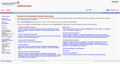 Desktop Screenshot of lockheedmartinsurplus.com