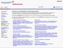 Tablet Screenshot of lockheedmartinsurplus.com